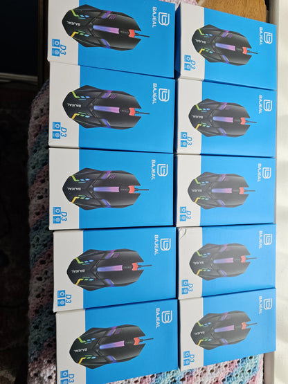 Pack Essentiel Informatique – Souris Filaire Rétroéclairée Performante + Tapis Antidérapant